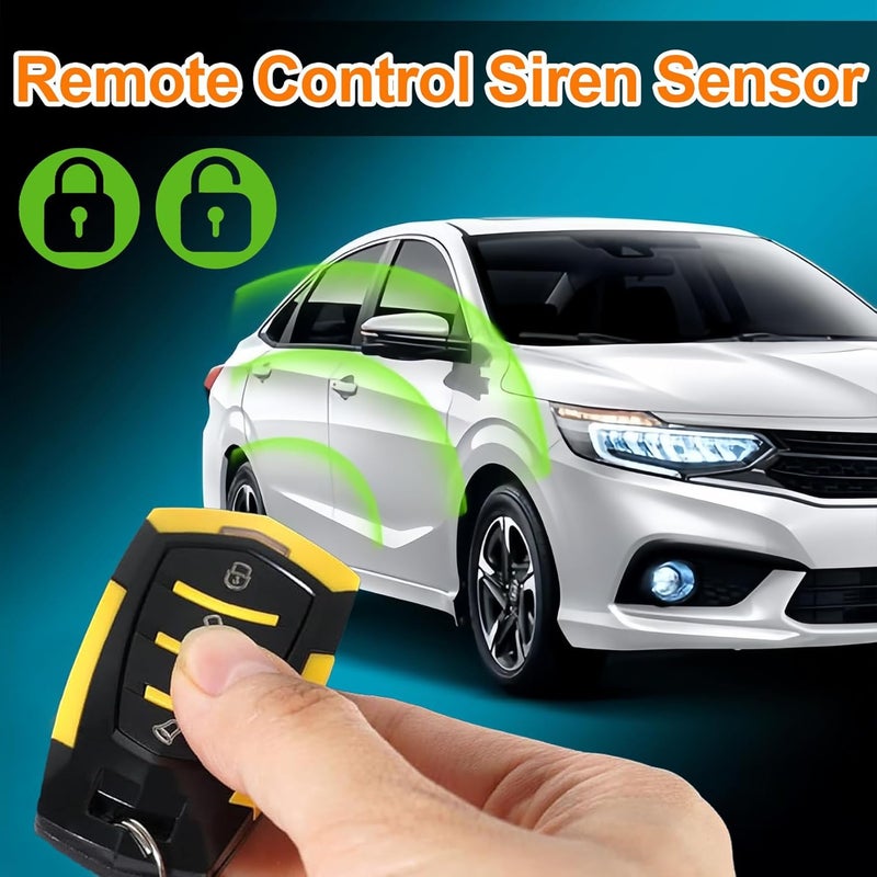 LEPEVNEY Universal Car Alarm System Remote Central Locking Kit with Keyless Entry Anti-Theft Alarm System - Image 3